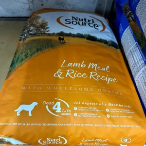 Nutrition Source lamb meal and rice dog food