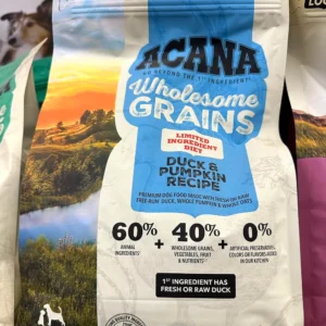 Acana Wholesome Grains dog food, 4 lb bag